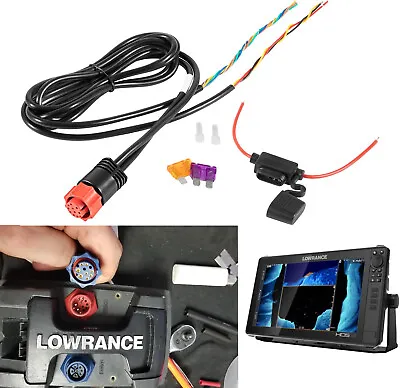 Lowrance Power/Data Cable Replacement For Hds Series 000-0127-49 PC-30-RS422 • $34.92