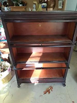 Mahogany Macey Barrister Bookcase Lawyer Cabinet Display Case Shelf • $896