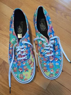 Vans Super MARIO BROS  Nintendo GAME OVER Shoe  Men Size 11.5 US 45 EU • $118