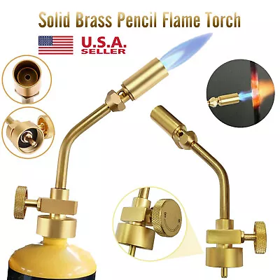 Full Metal Brass Pencil Flame Gas Welding Torch Head For MAPP MAP Pro Propane • $13.80