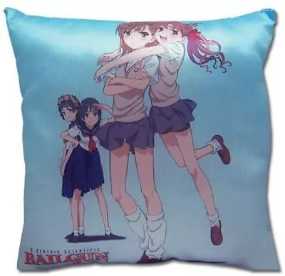 *NEW* A Certain Scientific Railgun: Mikoto Misaka & Friends Square Throw Pillow • $17.81