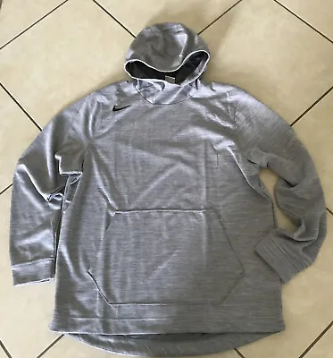 Men's XL Nike Dri-Fit Grey  Basketball Hoodie Gym High Neck Funnel Mock AV4253 • $44