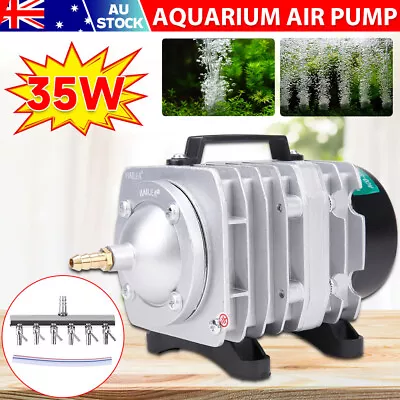 35W Oxygen Air Pump Electromagnetic Compressor For Aquarium Fish Tank Pond AU • $49.45