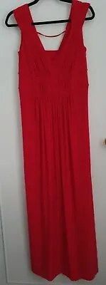 Size 12 Holly Willoughby For Very Red Occasion Maxi Dress With Front Split • £25