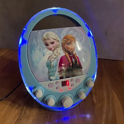 Disney Frozen Disco Party CDG Karaoke Machine Lights Up CD Player (No Mic) • £11.66