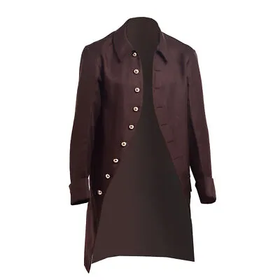 Colonial Men's Frock Coat Military Trench Coat Victorian Outwear Carnival Coat • $27.99