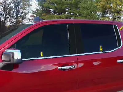 $155.99 • Buy Stainless Steel Window Sill Trim 6Pc Fits 2019-2023 Silverado WS59170 QAA