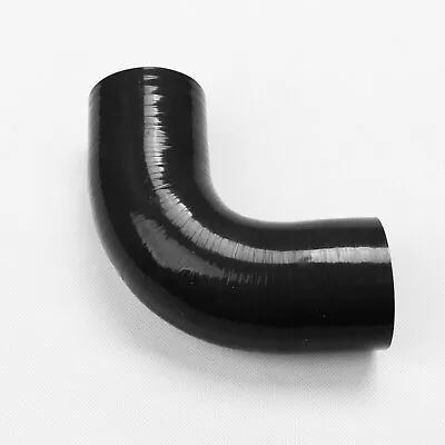 Elbow 2.25  90 Degree Silicone Hose COUPLER Turbo Intake Intercoole Black 57mm • $8.99