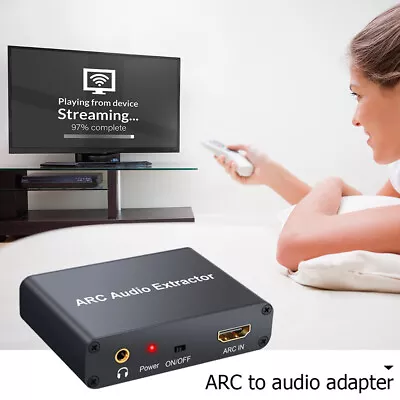 HDMI ARC Audio Extractor Digital DAC To RCA Coax SPDIF 3.5mm Converter Adapter • $22.94