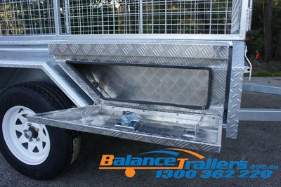 $180 • Buy SIDE ALUMINIUM TOOL BOX 870x600x350mm For BOX TRAILER UTE TRUCK
