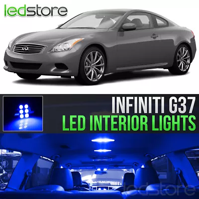 Blue Interior LED Lights Bulbs Package Kit For 2008-2013 Infiniti G37 • $13.99