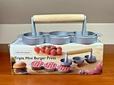 Kirkton House Triple Mini Burger Press Make Your Own Burgers • £9.99