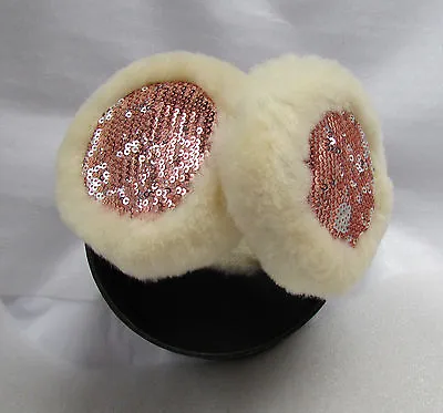 £92.72 • Buy UGG Wired Earmuffs Sequins Shearling Pink New