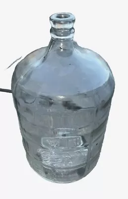 Vintage -CRISA 5 Gallon Clear Glass Water Bottle /Made In Mexico. 18.9L • $35