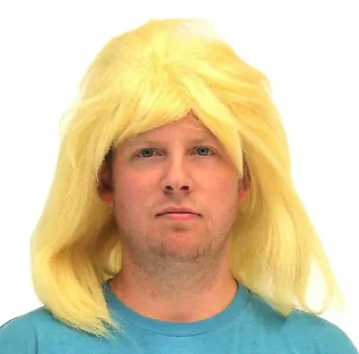 Adult Music Rock Star Blonde Rocker Long Hair Costume Wig • $8.95