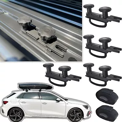 4x Universal Roof Box U-Bolt Clamps Cargo Carrier Roof Rack Bracket Van Mounting • $17.99