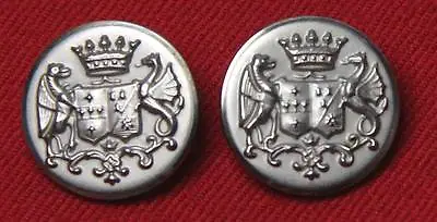 Two Mens Royal Edinburgh Vintage Blazer Buttons Silver • $14.99