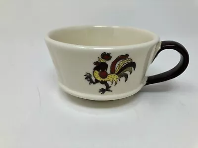 Flat Cup  Red Rooster Provincial Pattern By METLOX POPPYTRAIL- VERNON California • $7.95