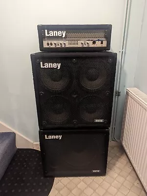 Laney Bass Stack RB9 Amp With Matching RB410 & RB115 Cabs • £200