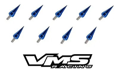 Vms Racing Blue Spike Header Cup Bolt Washer Kit For Honda Acura Bolts B18 B16 • $49.95