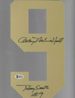 Anthony Michael Hall Rare Error Inscription BAS Beckett COA Yellow #9 Fabric  • $119.99