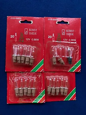 3 Packs Fairy Light Bulbs + 1 Pack With 2 Bulbs & 1 Fuse Bulb 12v  0.96w • £13