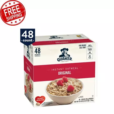 Quaker Instant Oatmeal Original Individual Packets 48 Ct • $18.54