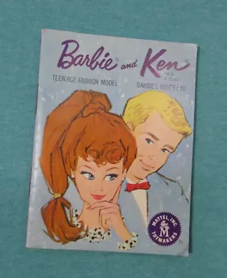 Vintage Mattel Light Blue Barbie And Ken Fashion Booklet • $1.50