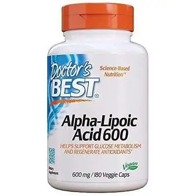 Doctor's Best Alpha Lipoic Acid 600mg 180 Veggie Caps | Essential Antioxidant • £49.99