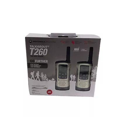 Motorola Talkabout T260 Two-Way Radio/ Walkie Talkies Rechargeable #N0829 • $66.99