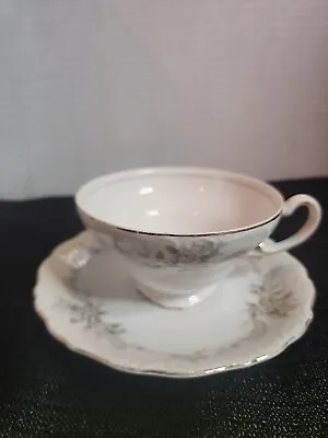 Ucagco Floral Fine China Tea Cup And Saucer Set Gold Trim Vintage Floral  • $9.85