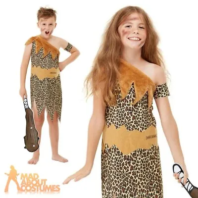 £13.99 • Buy Kids Horrible Histories Cave Girl Boy Costume Book Week Day Fancy Dress Outfit