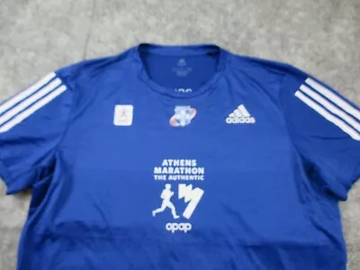 Adidas T Shirt/Training Top Large Activewear 39th Athens Marathon 2022 • $49.99