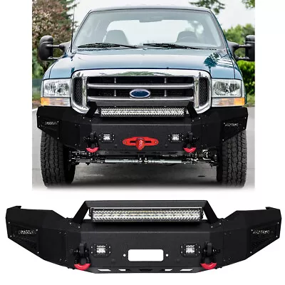 Vijay Fits 1999-2004 Ford F250 F350 Front Bumper With Winch Plate And Lights • $1049.98