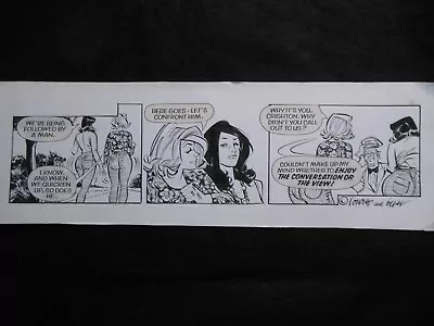 ORIGINAL ARTWORK; George & Lynne Cartoon (Sun Newspaper) Conrad/Gual - Crighton • £29.99