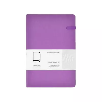 NEW - MODENA Pocket A6 Purple Linen Lined Ruled Colour Your Style Notebook • $7