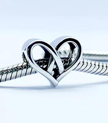 💖 Love Heart Charm Bead I Love You Genuine 925 Sterling Silver 💖 • £16.95