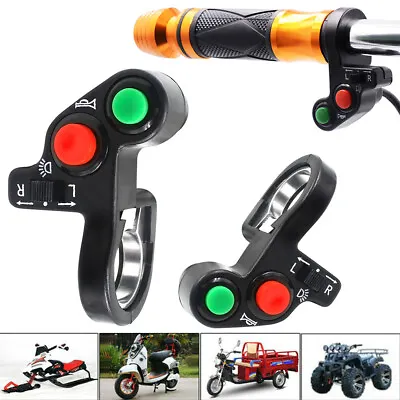 $6.99 • Buy 3in1 Function Motorcycle Handlebar ON OFF Switch For Horn Headlight Turn Signal