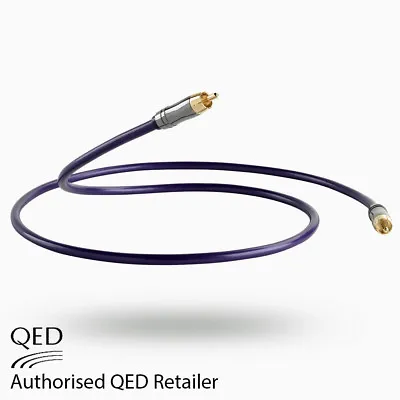 QED Performance DIGITAL Audio 0.5m 75Ω Coaxial CUSTOM Interconnect Cable • £25.95