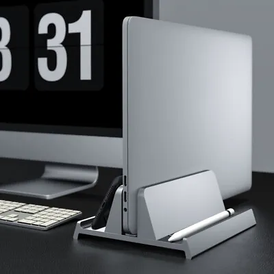 Vertical Laptop Stand For Macbook Air Pro  Desktop Stand W/ Adjustable Dock Size • $24.12