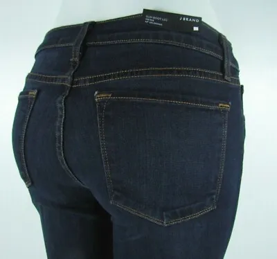 New J BRAND 818 SLIM BOOTCUT Mid Rise Woman Jeans SZ 24 In VERUCA DARK BLUE • $79