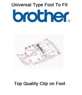 1/4 INCH CLEAR PLASTIC PATCHWORK QUILTING FOOT Fits BROTHER SEWING MACHINES • £6.50