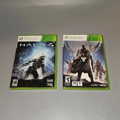 Lot Of 2 Xbox 360 Video Games Halo 4 & Destiny (Microsoft Xbox 360) • $14.99