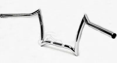 New Chrome Double Drop 8” Z Bar Handlebar Harley Softail Dyna Sportster Bobber • $133.58