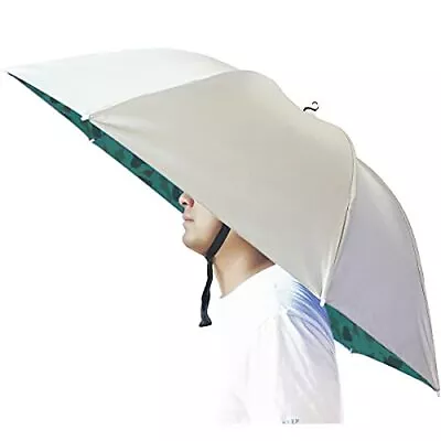 $15.42 • Buy 37'' Diameter Fishing Umbrella Hat Hands Free UV Protection Umbrella For