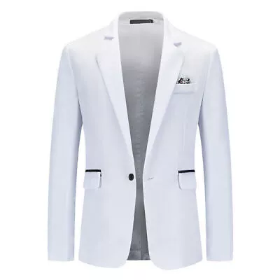Young Men Formal Blazer Suit Evening Party Wedding Business Jacket Coat Cardigan • $33.72