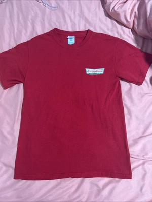 $10 • Buy Krispy Kreme Doughnuts T Shirt - Small Red Bow Tie Logo Eat Donuts - FREE SHIPPI
