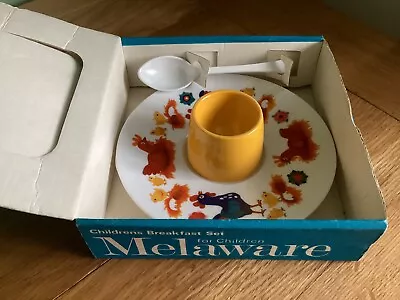 Melaware Child’s Breakfast Set Original Box Retro Mid Century Vintage • £7.50