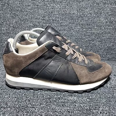 Maison Margiela Retro Runner Mens EU 42 US 9 Black Brown Pre Owned FLAW READ • $179.99