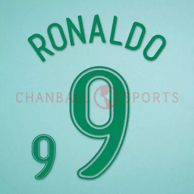 Ronaldo #9 World Cup 2006 Brazil Homekit Nameset Printing • £13.19